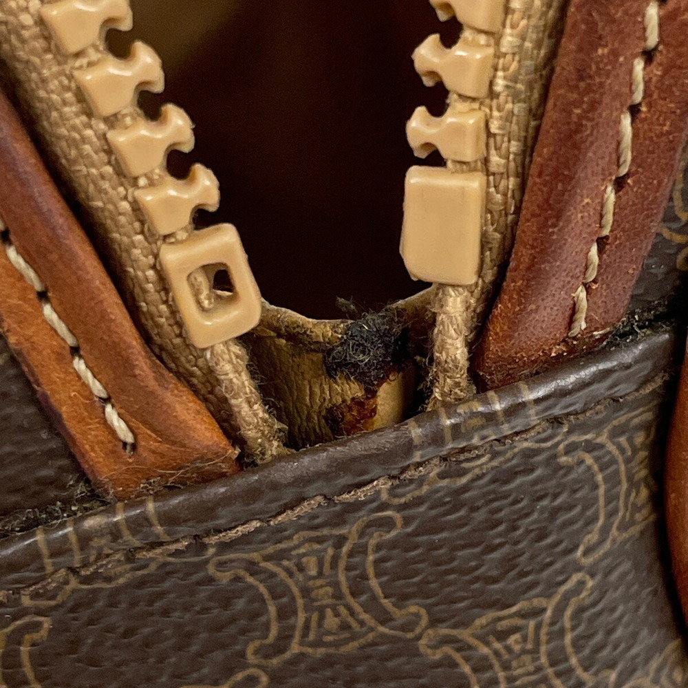 Celine Macadam Pattern Diagonal Canvas Shoulder B… - image 3